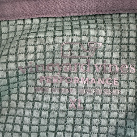 Vineyard Vines Performance 1/4 Zip Jacket Mens XL Green Sankaty Pullover Golf - Picture 4 of 12